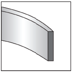 Flat bar bent the easy way 2D image Flat bar bent the easy way 2D image