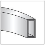 Rectangular tube easy way 2D image Rectangular tube easy way 2D image