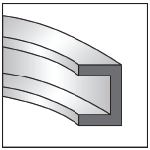 Channel flanges in 2D image Channel flanges in 2D image