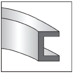 Channel flanges out 2D image Channel flanges out 2D image