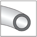 Round tube 2D image Round tube 2D image